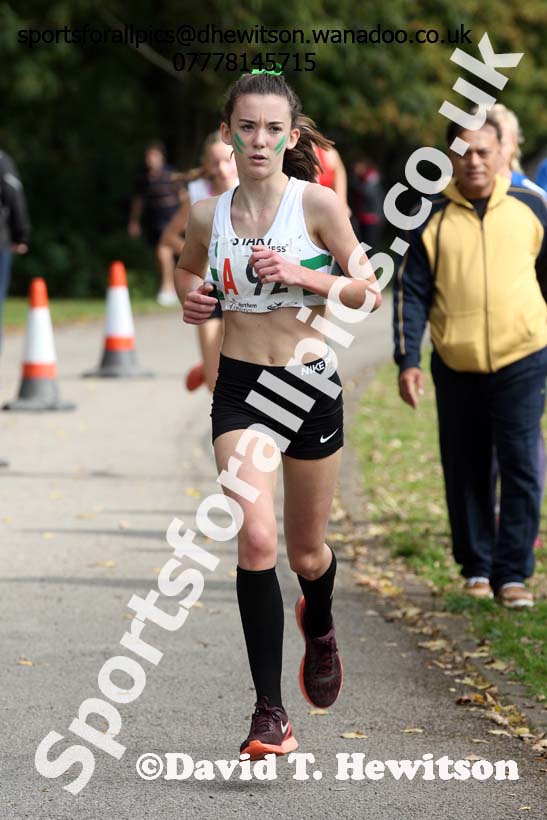 Girls under-15s, Northern Road Relays, Blackpool. Photo: David T. Hewitson/Sports for All Pics